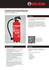 Produktdatenblatt Fettbrand-Feuerlöscher F 3 H und F 6 H