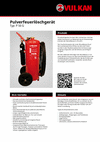 Produktdatenblatt Pulver-Feuerlöschgerät P 50 G