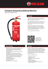 Produktdatenblatt Schaum-Dauerdruckfeuerlöscher S 6 D und S 9 D